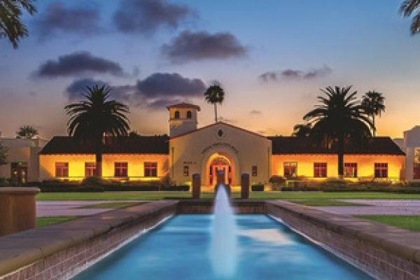 Chula Vista City Hall at dusk